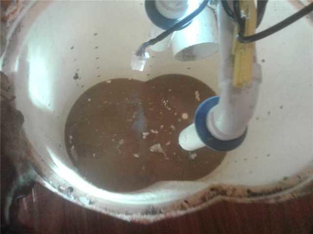 Dirty Sump Pump Before