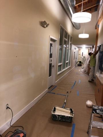 In Progress: Commercial Interior Painting