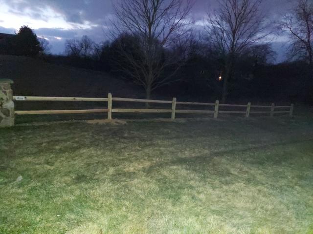 2 Rail Split Rail Natural Color Pressure Treated Wood