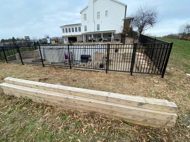 Black 54" Classic, 3 Rail, Commercial Grade, Flush Bottom Aluminum Fence