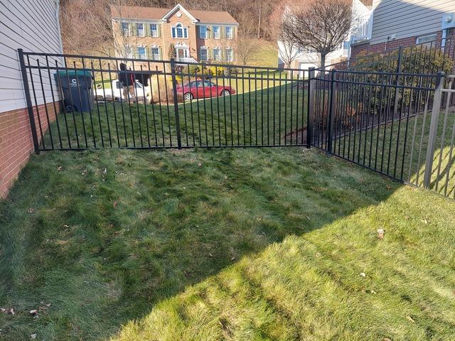 Black 54" Wilmington 3-Rail Flush Bottom - Commercial Grade Fence
