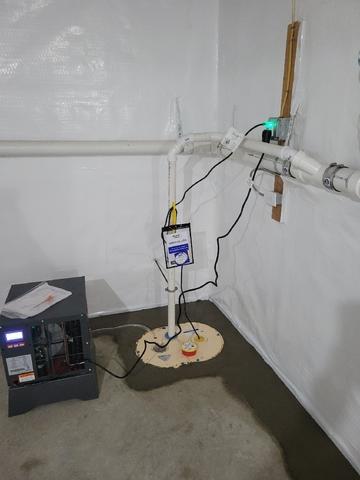 Sump Pump and Dehumidifier