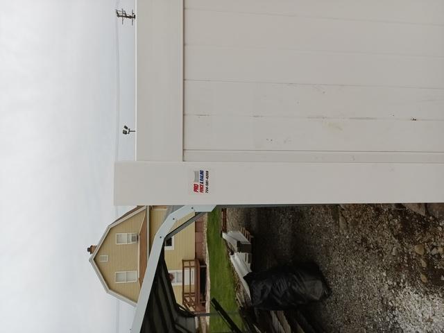 6' White Acadia Privacy Vinyl Fence