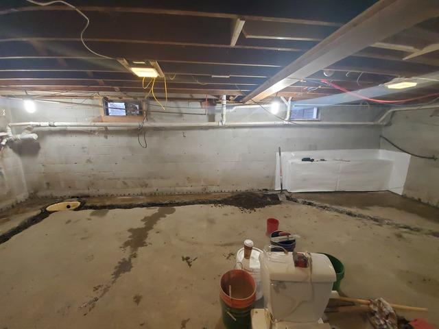 Front Wall To Left Wall With Gravel Installed 1/2