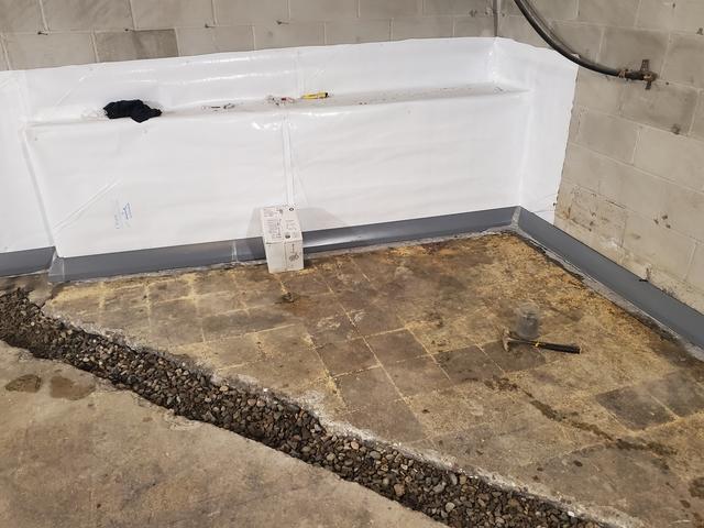 DryTrak Against The Right Hand Wall To The Front Wall