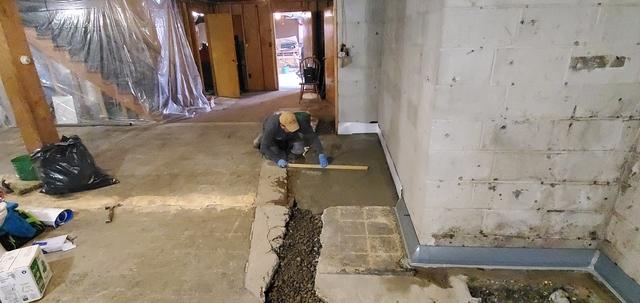 Concrete Against The Left Wall