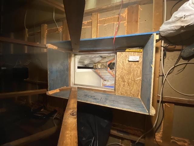 Opening to the attic