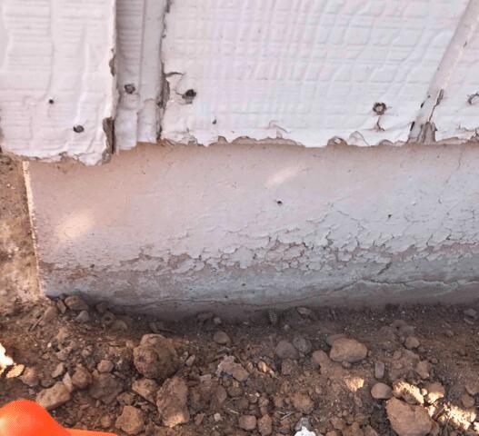 Flaking Paint in Stem Wall