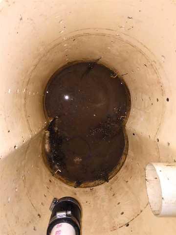 Dirty Sump Pump Before
