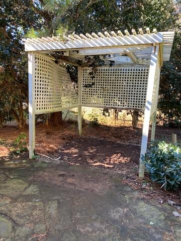 Look at how we left where a hot tub was stood! Our The Junkluggers of Atlanta Metro East team is a professional junk removal & junk hauling service.