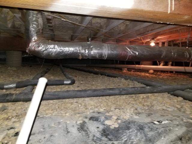 Before Crawl Space Encapsulation