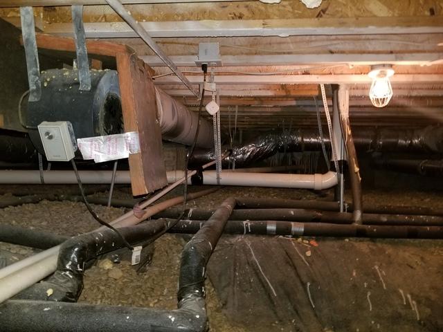 Before Crawl Space Encapsulation