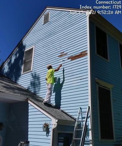 In Progress: Exterior Painting