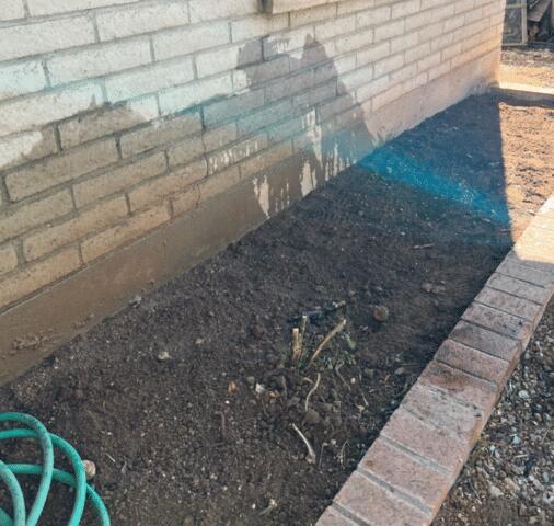 After the Underpinning System Installation in Tucson, AZ