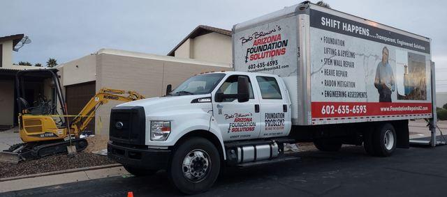 Foundation Underpinning Requires Big Equipment