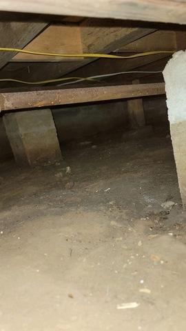 Before Crawl Space Encapsulation