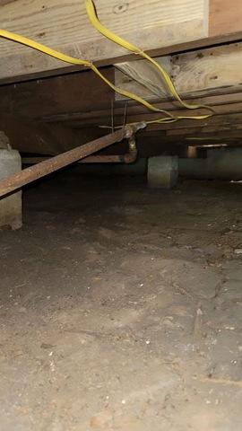 Before Crawl Space Encapsulation