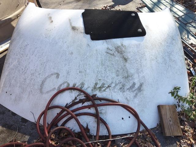 Our customer no longer wanted or needed this wind deflector that sits on top of a big rig truck to deflect the air over the 18-wheeler trailer.