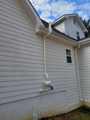 Outside view of the home after installation.