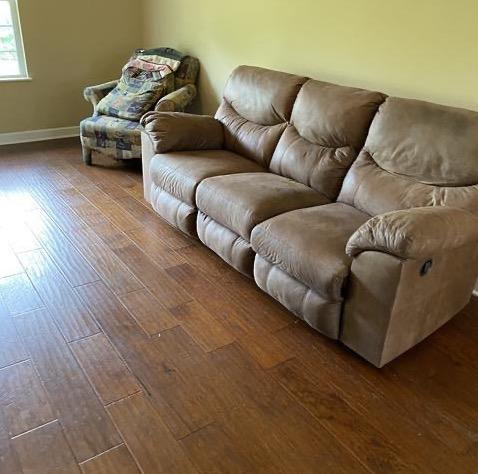 <p>Removed chair and recliner sofa</p>