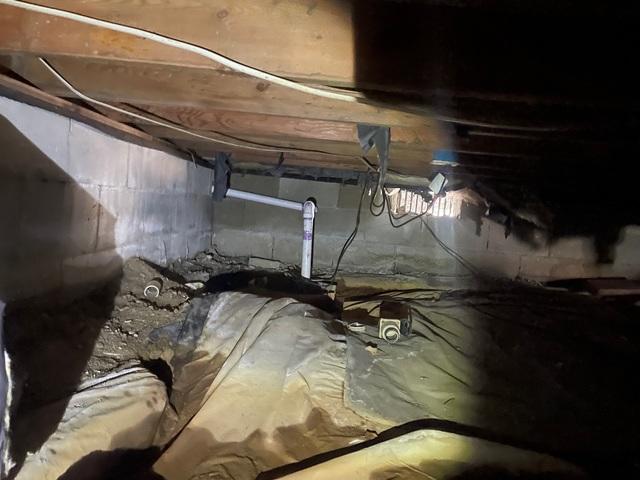 Damp Crawl Space