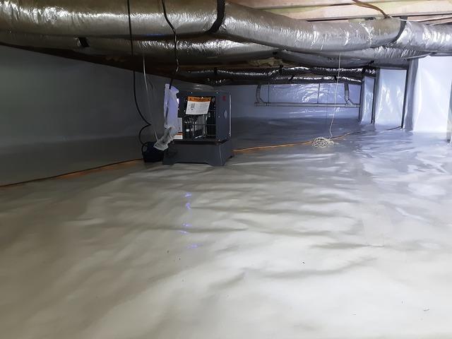 Clean and Sealed Crawl Space