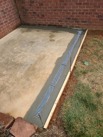 Finished Exterior Drain