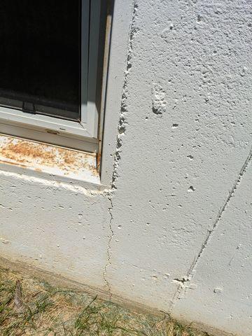 Exterior Foundation Crack