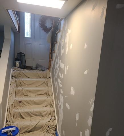 Spackling in Progress