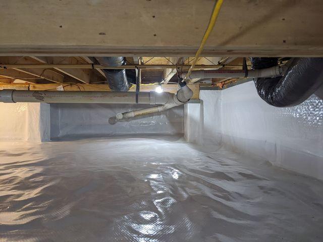 Completely Sealed Crawl Space Walls