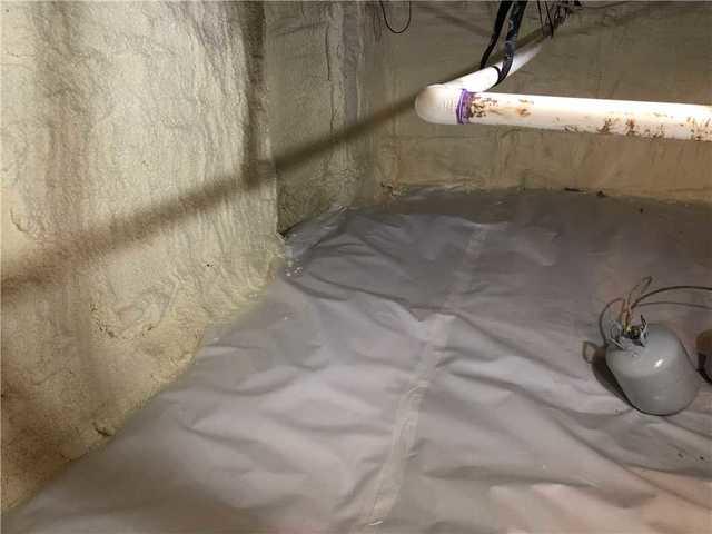 Sealed walls and floor