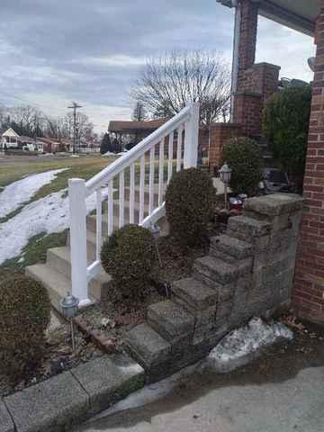 White 36" Superior T Vinyl Railing - Wrap Support Columns with Vinyl Wrap