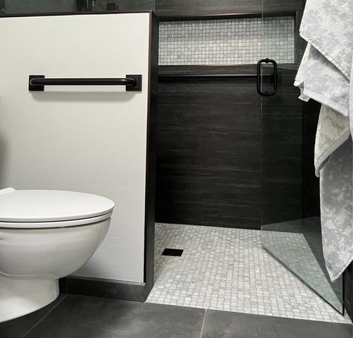 The perfect, zero-entry walk-in shower.