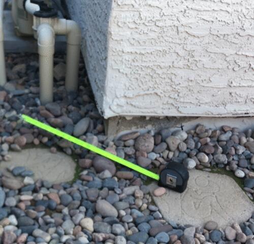 Flaking Paint in Stem Wall Down in Phoenix, Arizona