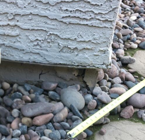 Spalling Concrete in Stem Wall Down in Phoenix, Arizona