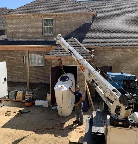 Atmospheric Domestic Water Storage System Install