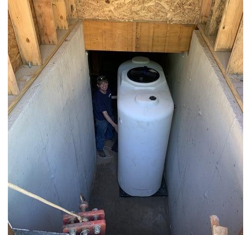 Atmospheric Domestic Water Storage System Install