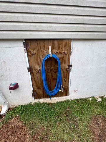 Unsealed Crawl Space Door