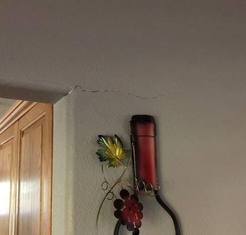 Interior Wall Cracks - Near Entry Way