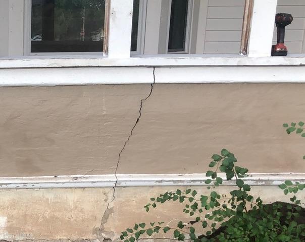 Soil Causes Foundation Sinking and Settling on Porch in North Branch, MN