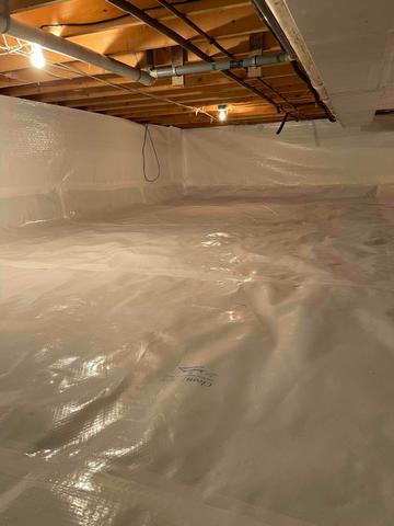 Finished Crawl Space Encapsulation
