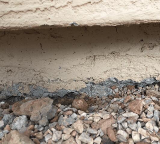 Flaking Paint in Stem Wall