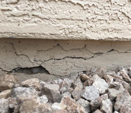 Spalling Concrete in Stem Wall