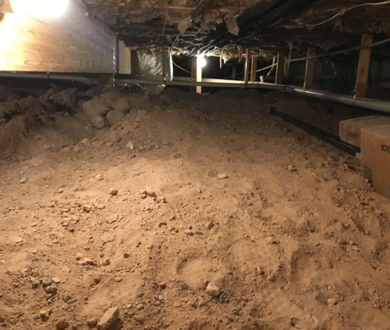 Non-capsulated Crawl Space in Cornville, Arizona