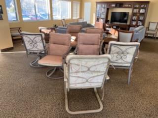 Patio furniture to be removed.