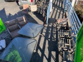Patio Furniture to be removed.