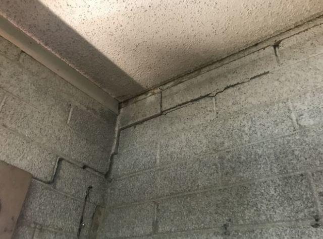 Interior Stairstep cracks