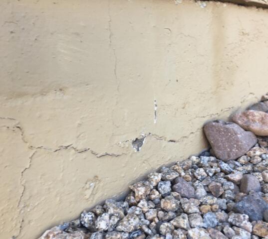 Horizontal Crack in Stem Wall Down in Peoria, Arizona