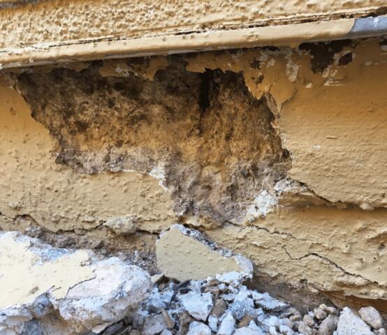 Spalling Concrete in Stem Wall Down in Peoria, Arizona