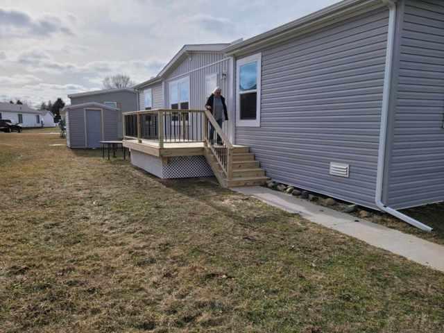 New Treated wood deck in Grass Lake MI